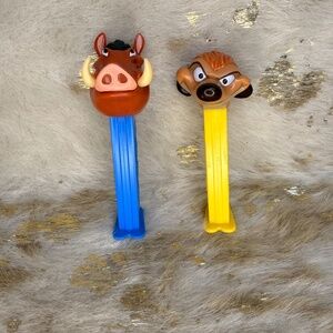 Pez Dispenser Disney Lion King PUMBA & TIMON - Cartoon Character - Collectible